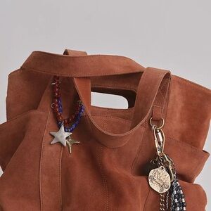 Free People Suede Caravan Tote brown